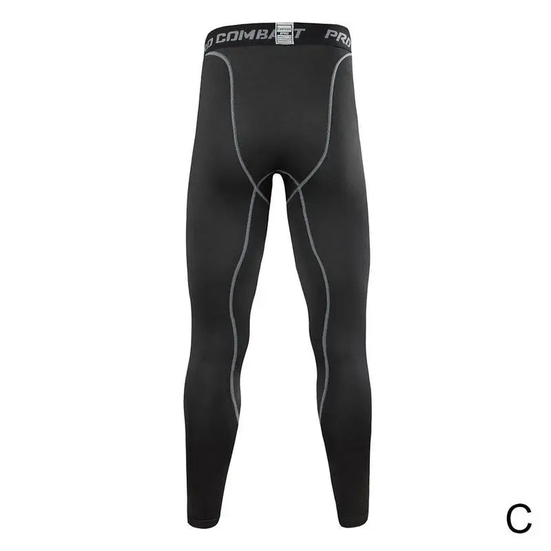 Men Compression Tight Leggings Running Sports Male