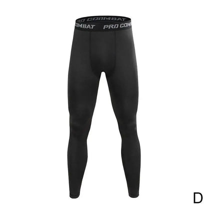 Men Compression Tight Leggings Running Sports Male