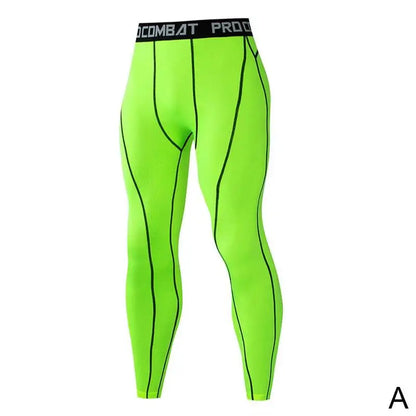 Men Compression Tight Leggings Running Sports Male