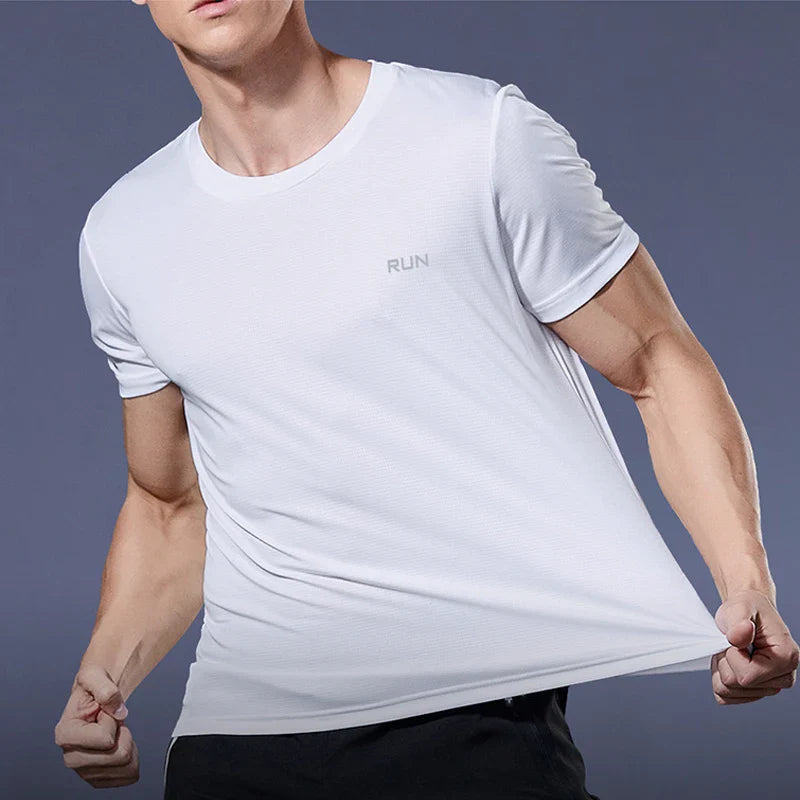 Men Short Sleeve Sport t Shirt Quick Dry