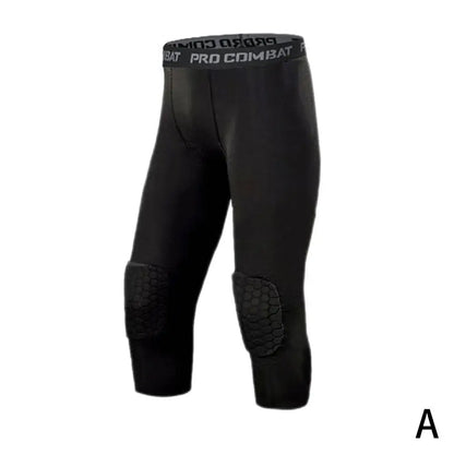 Men Compression Tight Leggings Running Sports Male