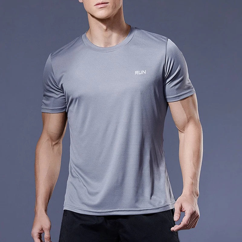 Men Short Sleeve Sport t Shirt Quick Dry