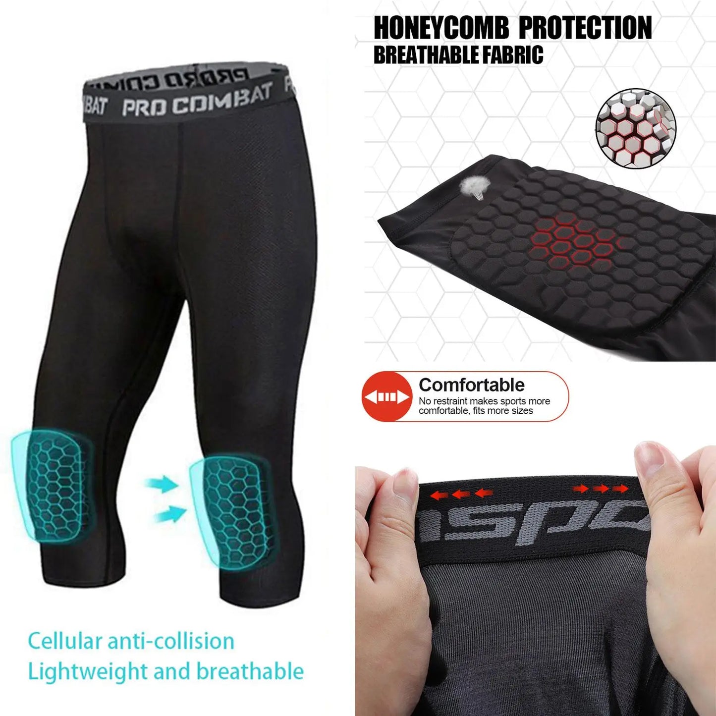 Men Compression Tight Leggings Running Sports Male