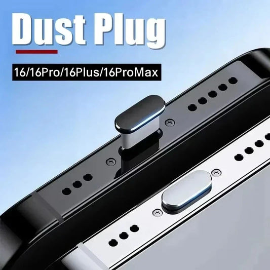 2Pcs 16PM Metal Dust Plug For iPhone