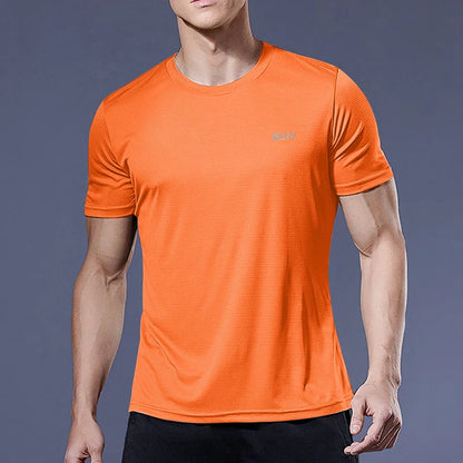 Men Short Sleeve Sport t Shirt Quick Dry